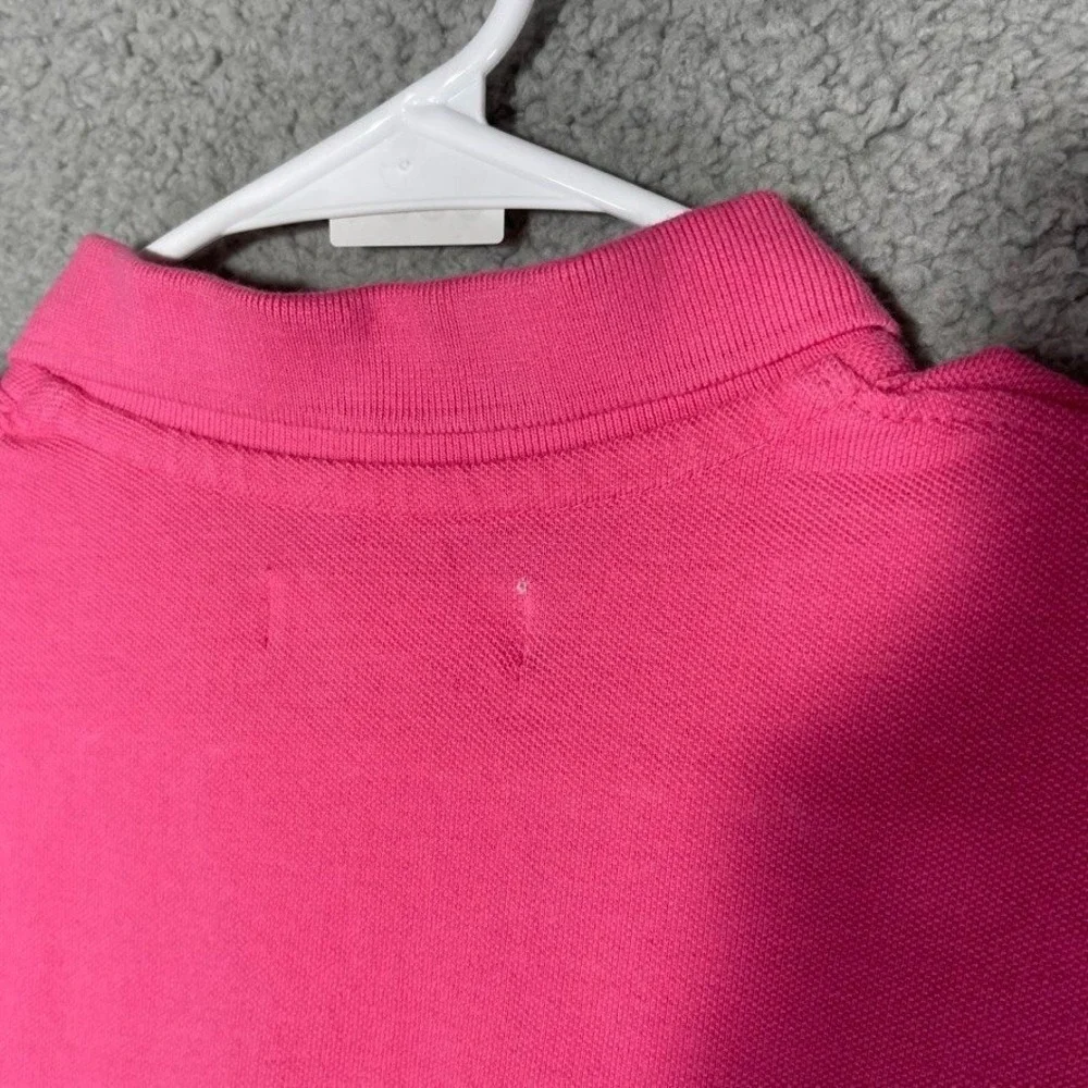 Aeropostale Polo Womens XS Pink Short Sleeve Logo Pique Casual Preppy Top 000684